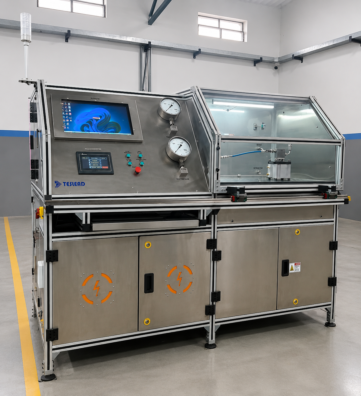 High Pressure Hydro & Gas Test Stand — view 1